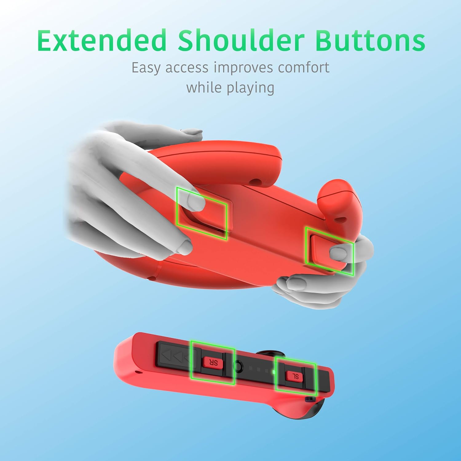 TalkWorks Steering Wheel Controller for Nintendo Switch (2 Pack) - Racing Games Accessories Joy Con Controller Grip for Mario Kart, Blue/Red Combo : Everything Else