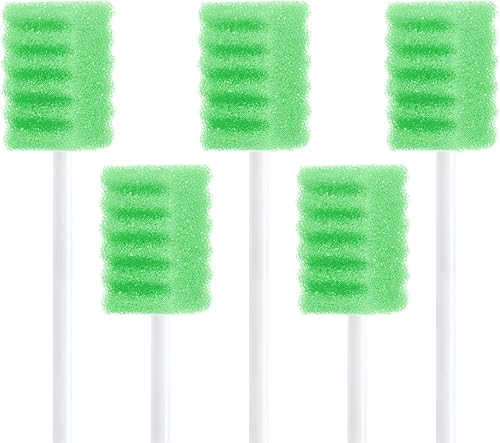 BVN - 100 hisopos desechables para la boca, hisopos orales de BVN desechables, hisopos bucales desechables, hisopos bucales, sin sabor y estériles