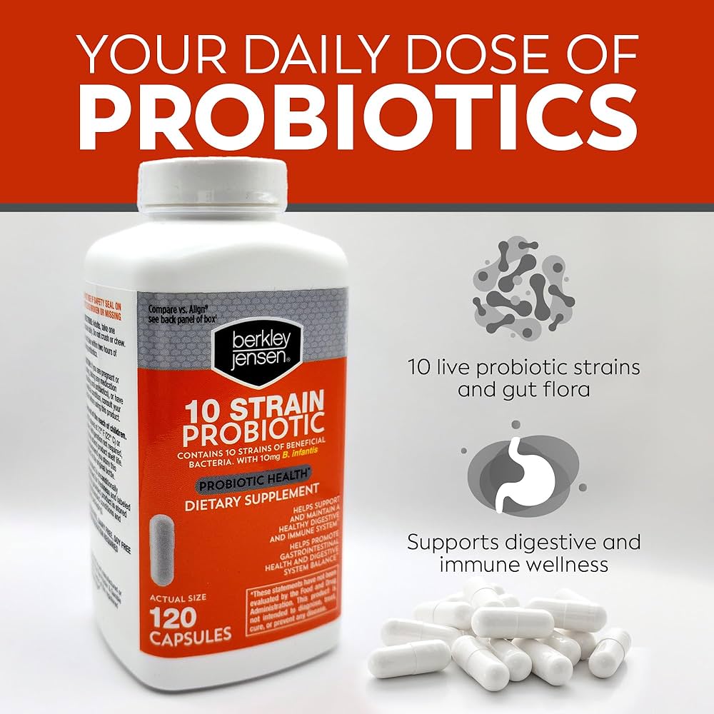 Amazon.com: Berkley Jensen Natural 10 Strain Probiotic Supplement