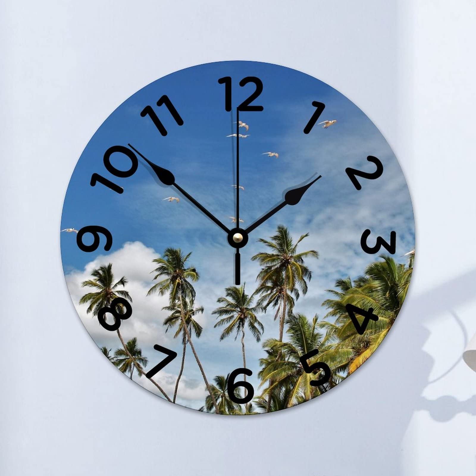 Pendule murale silencieuse, idée cadeau pour crémaillère et salon