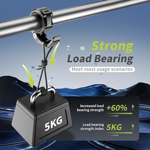 Miniatura 2 de Soporte de gancho de aleación de aluminio para casco de motocicleta, ganchos plegables para manillar, gancho para casco de motocross, adecuado para