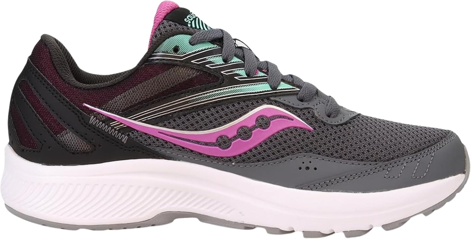 Saucony Women's Cohesion 15 Sneaker, Shadow/Razzle, 11.5 - Image 2