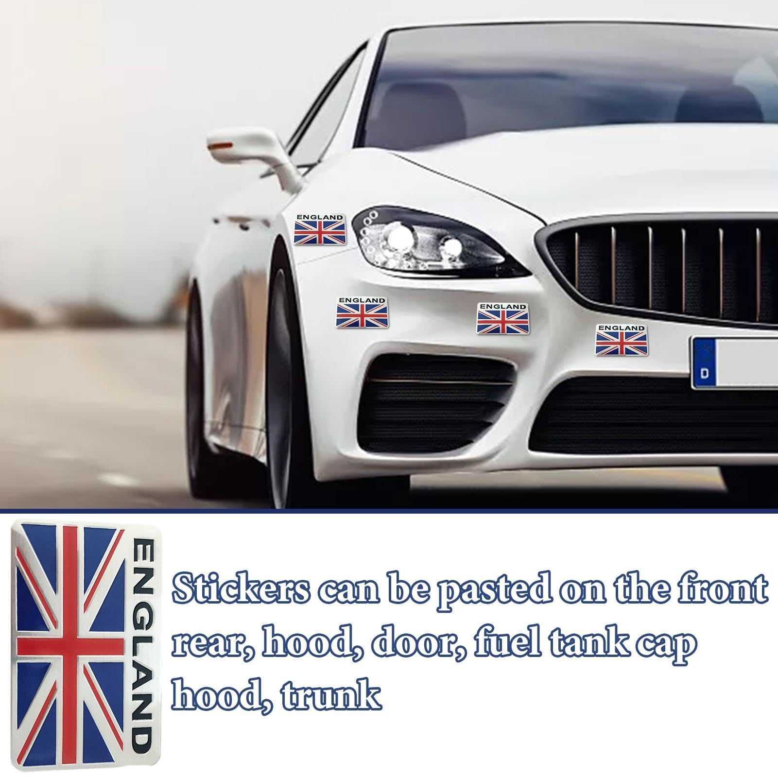 3D Metal UK England Flag Emblem Badge Sticker Fender Bumper Car