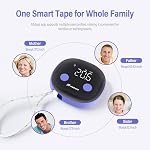 FITDAYS Smart Body Tape Measure with Bluetooth Fitdays APP for Body Fat & Muscle Measurement, LED Display,Type-C,Unlimited Users (Purple)