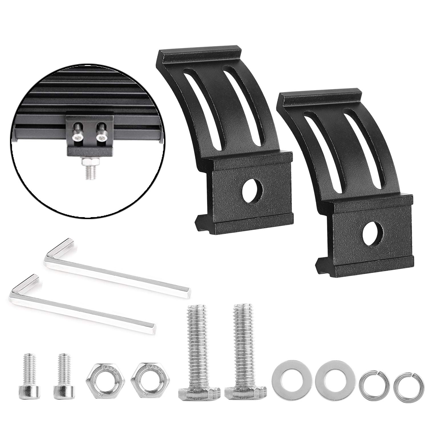 Buy 2 Pcs Mounting Brackets for LED Pods Universal Brackets Adjustable