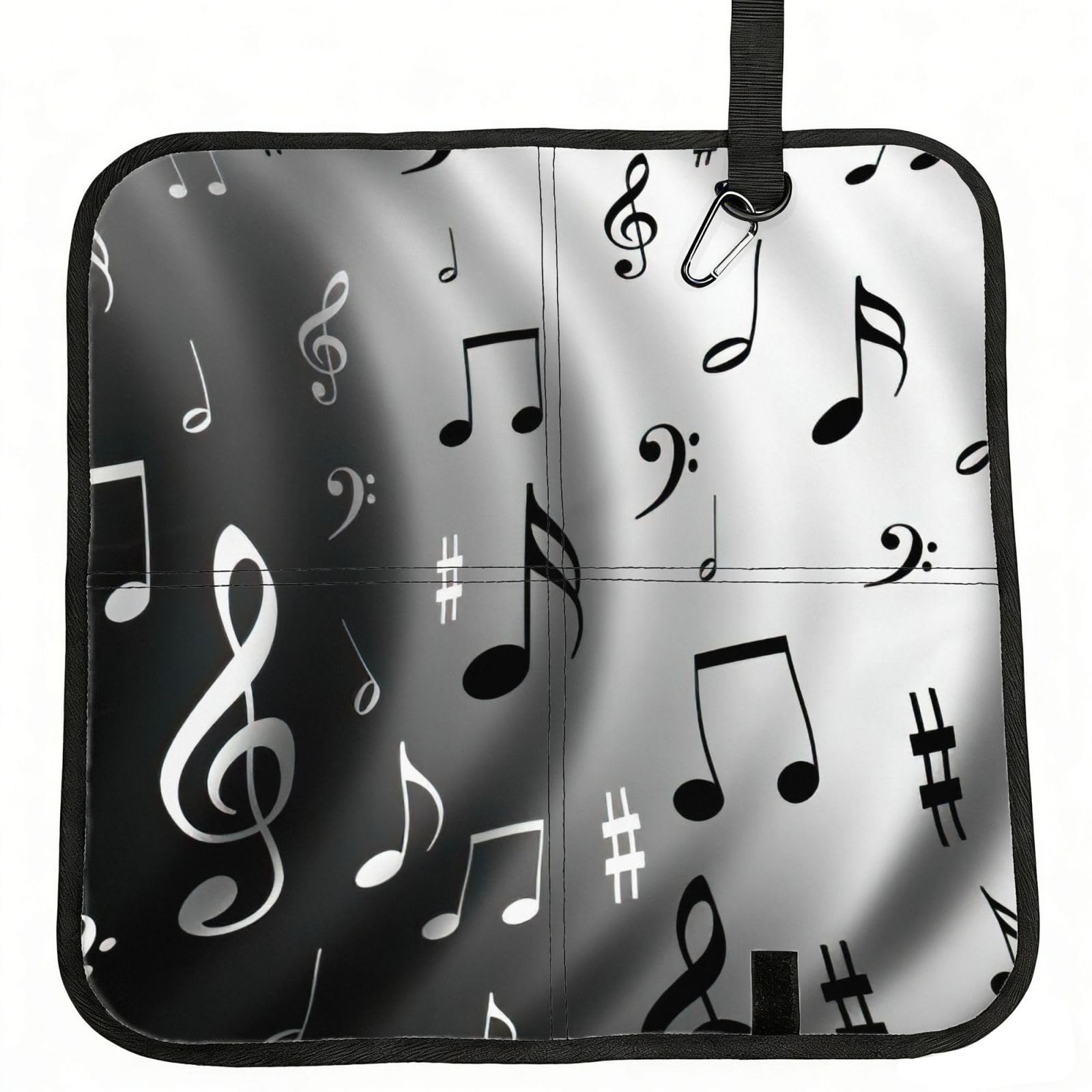 bghdfa Music Notes Print Print Outdoor Sitting Mat Waterproof Oxford Cloth Seat Cushion Folding Foam Camping Seat For Picnic