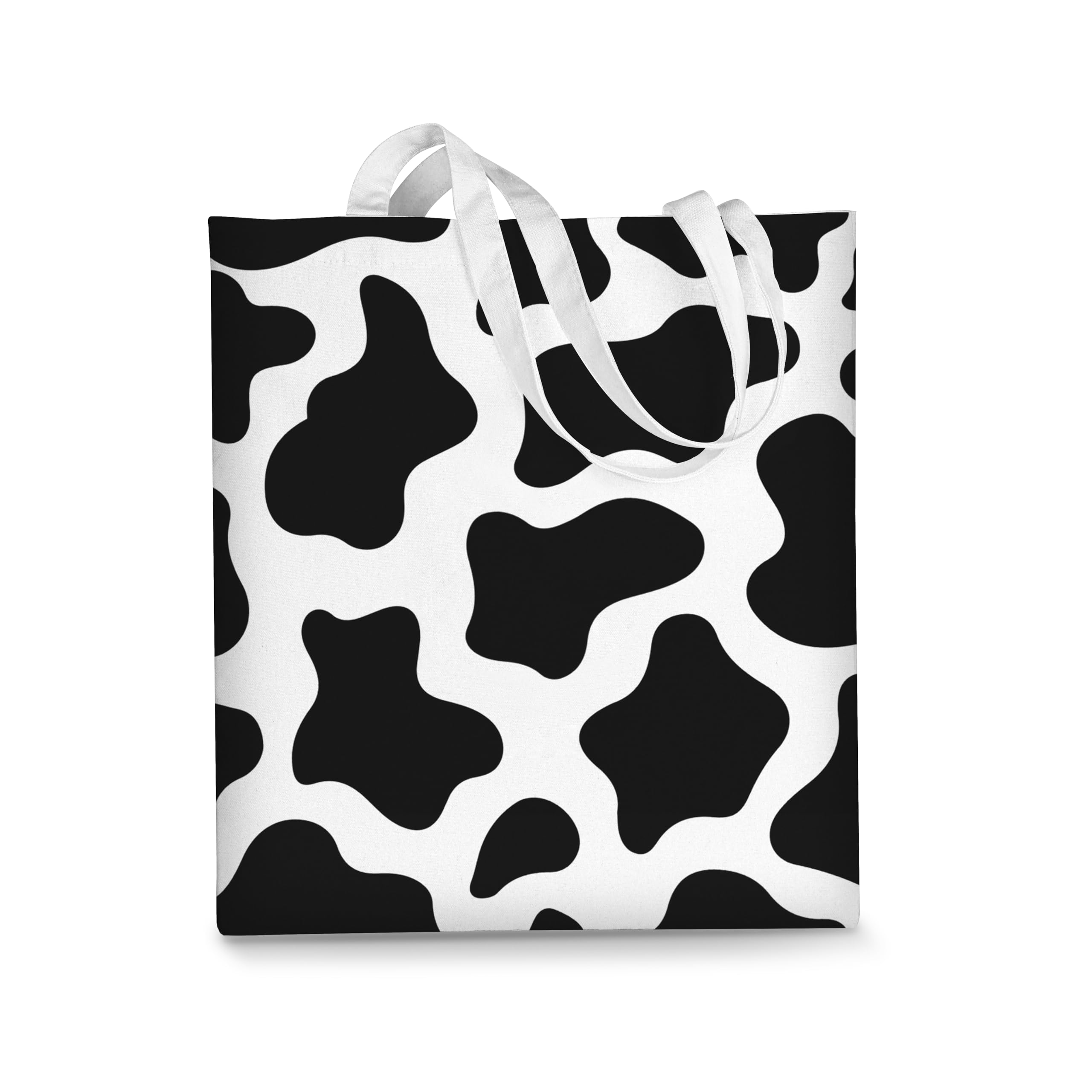 AUSVKAI Canvas Tote Bag Aesthetic for Women, Cute Reusable Cloth Cotton Bags for College Shopping Beach Grocery Trendy Gifts