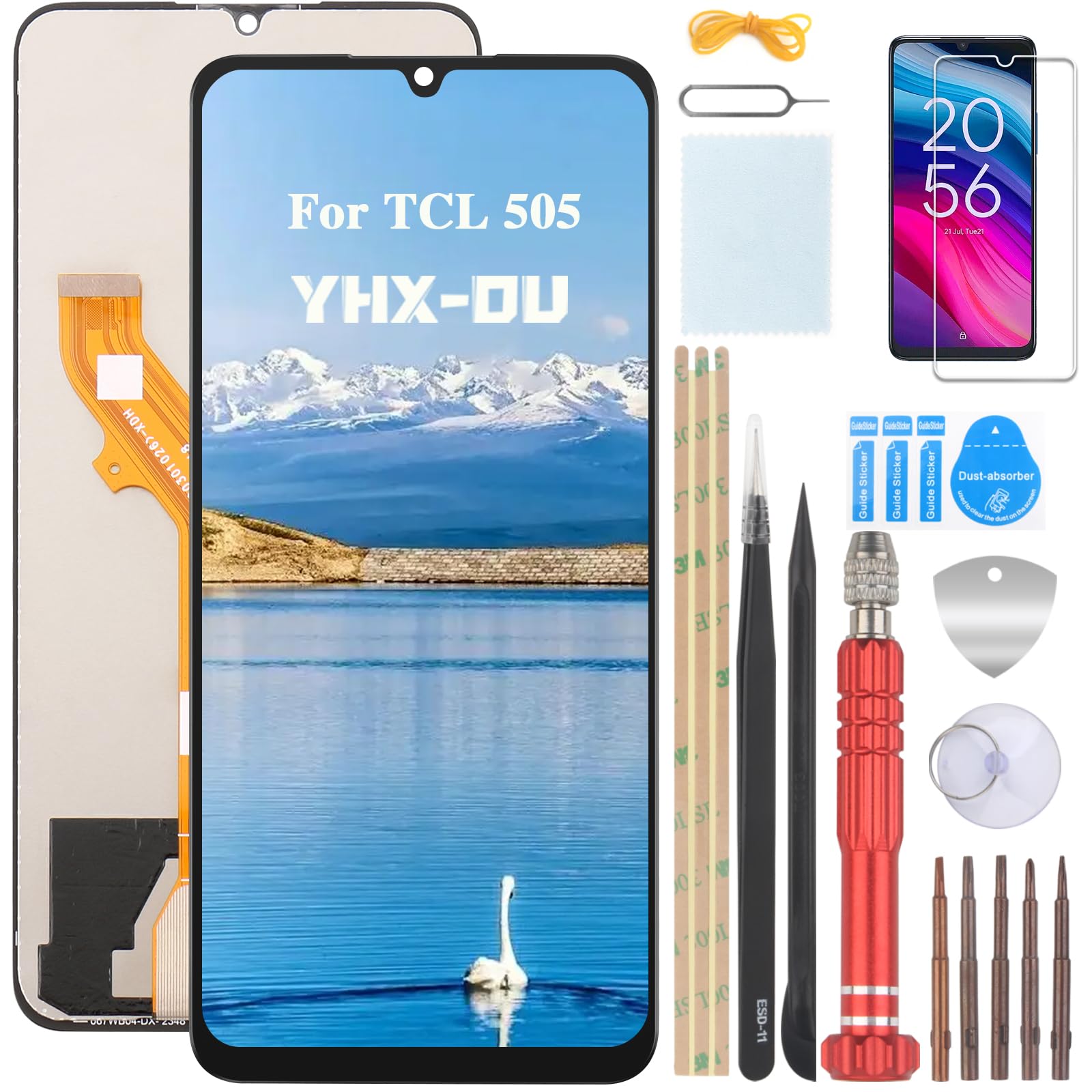 Display ecrã LCD e Touch TCL 10 Plus preto