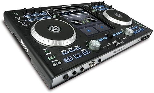 Controlador para DJ profesional Numark iDJ Pro para iPad con XLR, RCA, micrófono, audífonos y conexiones