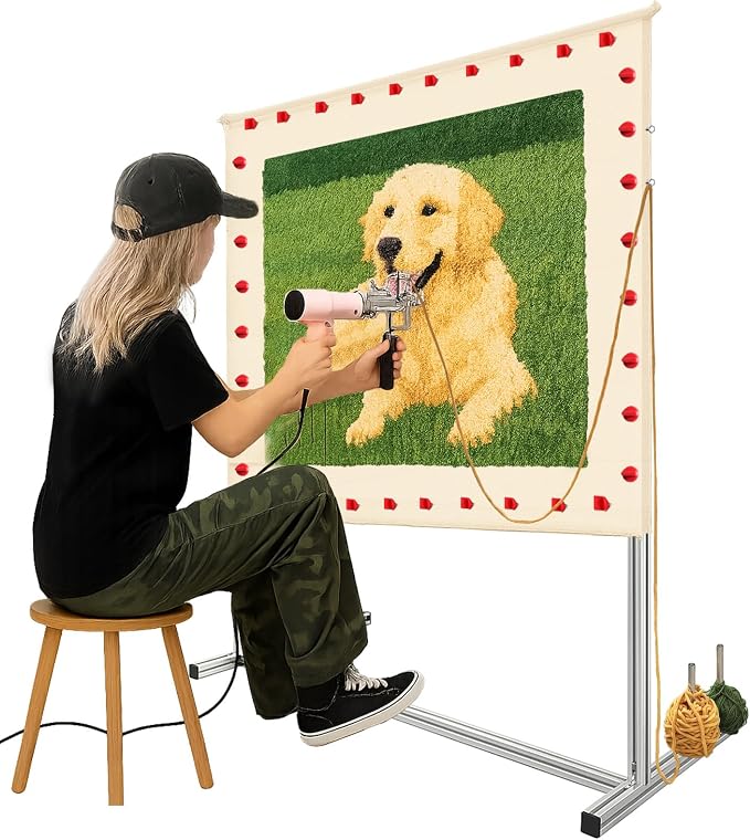 Amazon.com: Tufting Frame, Adjustable Rug Tufting Frame Kit for Rug ...