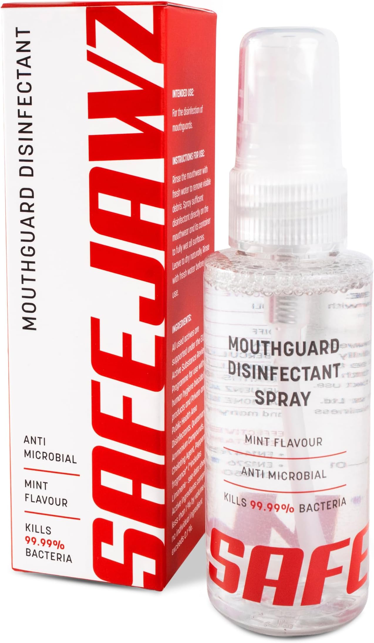 – Anti-Microbial Disinfectant Cleaner and Freshener Spray for All Sports Gum Shields, Mouth Pieces and Mouthguards - 50ml Bottle