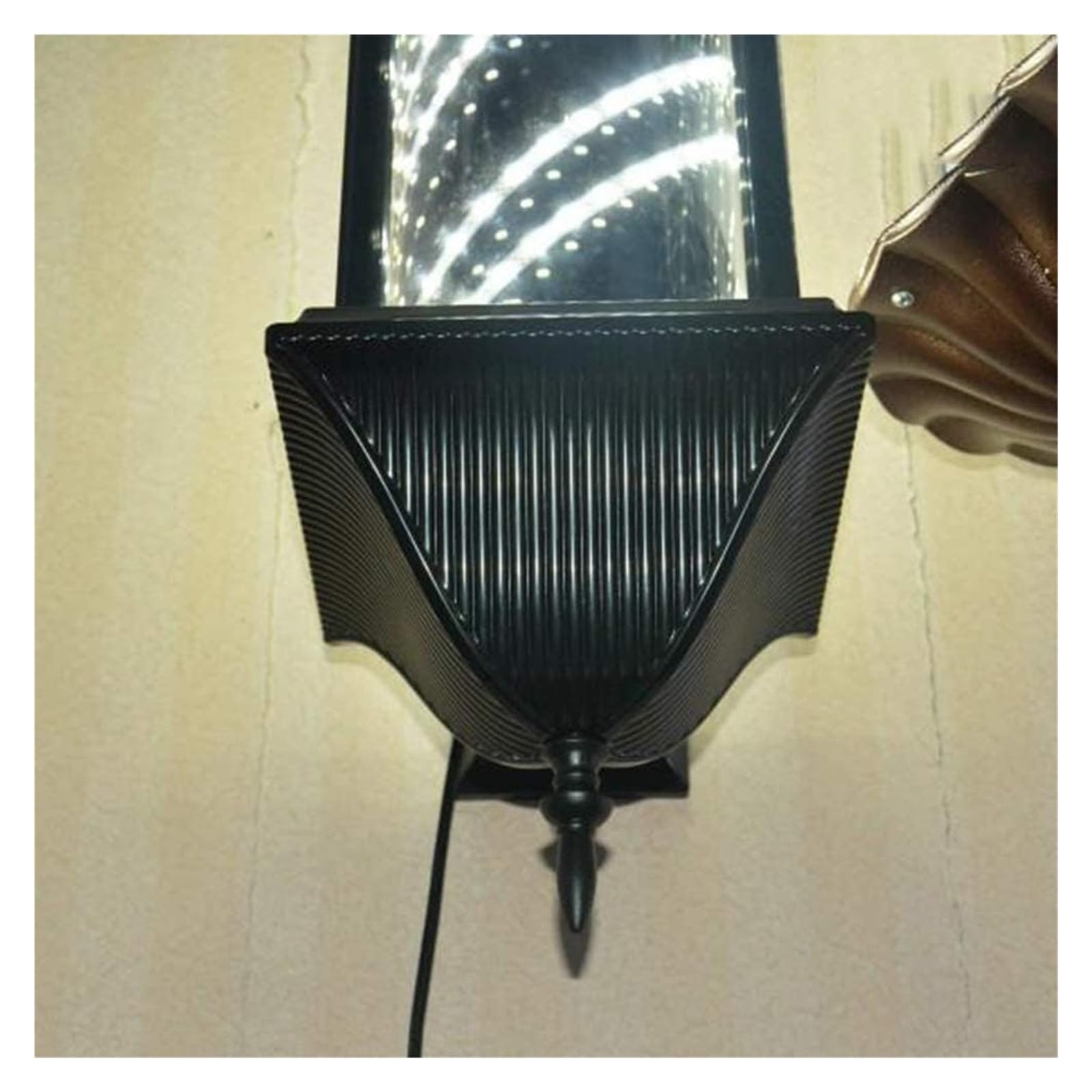 Poste De Barbero Led, Poste De Barbero Impermeable, Poste De Barbería, Cartel De Salón De Peluquería, Poste De Barbería con Rayas Blancas Y Negras Giratorias E Iluminadas
