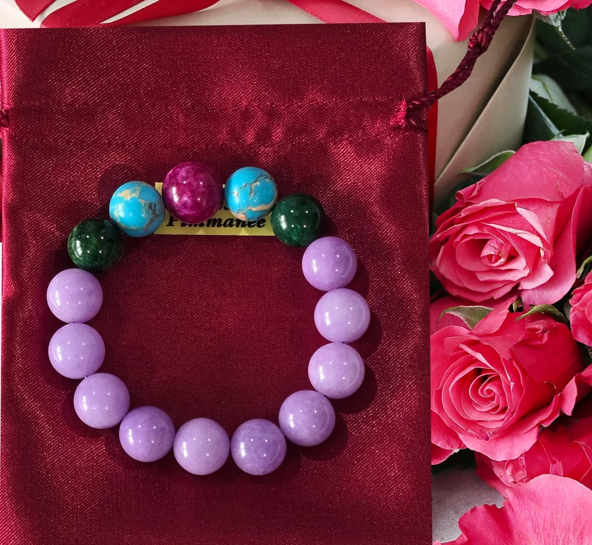 Natural Gemstone Healing Bracelet – Multicolor Chakra Beaded Energy Jewelry – Handcrafted Lucky Charm for Women & Men – Meditation & Spiritual Gift.