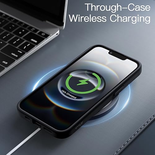 Miniatura 6 de JETech Funda mate para iPhone 16e de 6.1 pulgadas 2025, a prueba de golpes, protección contra caídas de grado militar, cubierta trasera translúcida