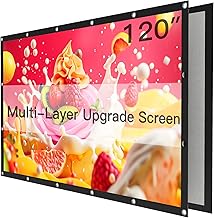 Pipishell 120 Inch Multi-Layer Upgraded Projector Screen,...