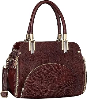 HiLeder Pure Leather Designer Handbag Shoulder Tote Purse Satchel Sling Messenger Crossbody Bag for Women & Girls | Top Ha... Price In India