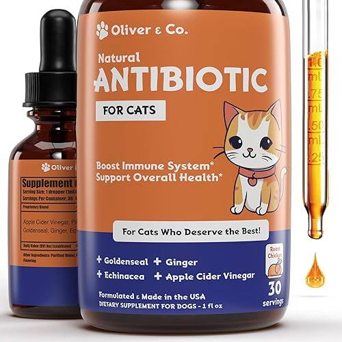 Cat Antibiotic for Infections, UTIs, Respiratory Moments, Cold, & Allergies