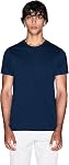 Armani Exchange Hommes Solid Colored Basic Pima Col d'équipage
