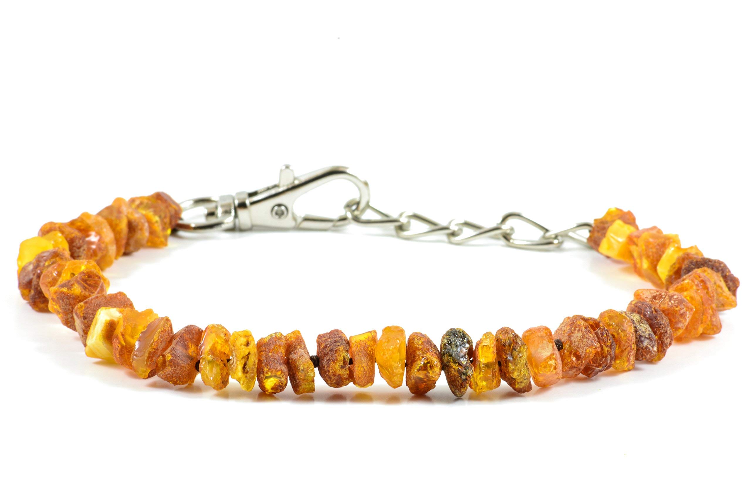 Bernsteinkette für Hunde und Katzen/Bernsteinhalsband für Hund und Katze/Bernstein Gegen Zecken/aus Roh Baltischer Bernstein (45-50)