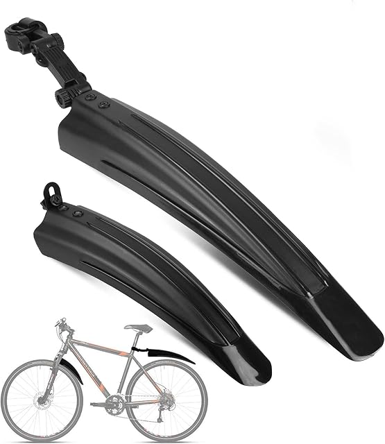 Bike Fenders Front and Rear Adjustable Easy to Install Fit for 20"/22"/24"/26"/700cc MTB BMX Mountain Road Bicycle OVTSPO