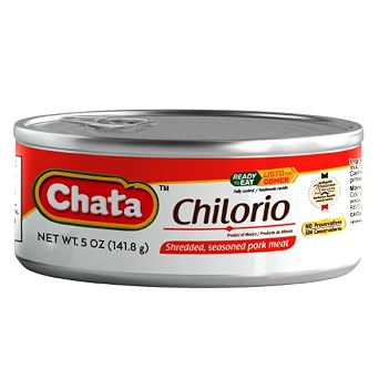 Chata Mexican Pork Chilorio, Seasoned Shredded Pork, 5 oz (6 Pack)