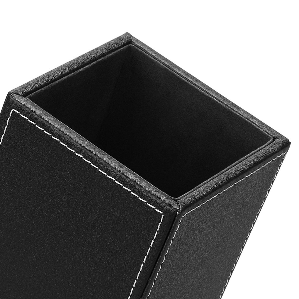 Lot De 2 Porte-stylos Avec Cordon Anti-perte - Cuir Synthétique, Clip Pour Badge Ou Sac