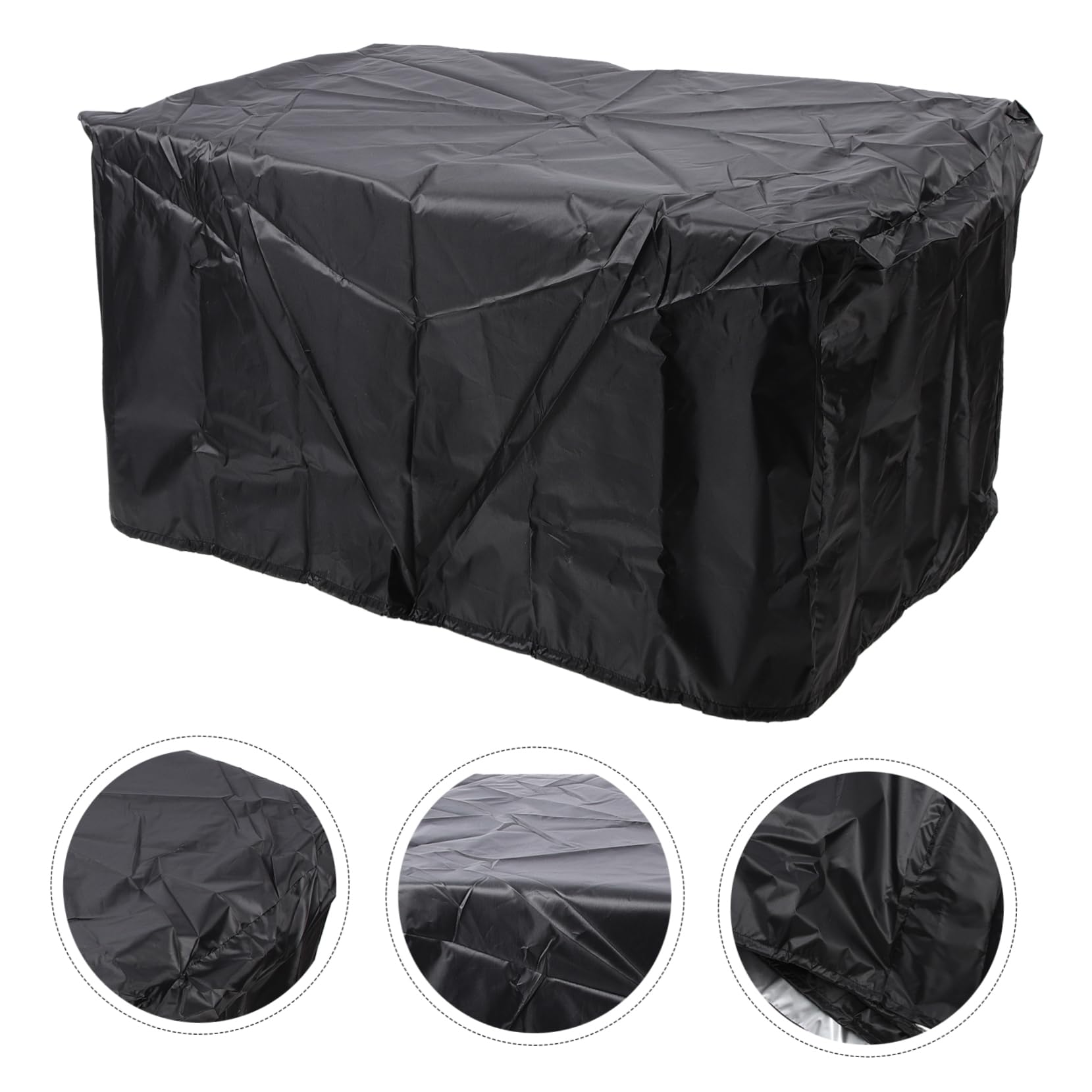 Toddmomy Housse de Chariot de Camping Bâche Anti-Pluie Noir en Tissu Oxford et Protection Solaire, Adaptée pour Chariot Pliant Extérieur Lors de Pique-niques et Camping