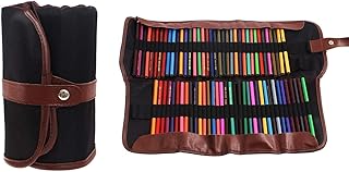 Borsa portamatite in tela Colorata Matita Organizzatore Caso Sacchetto della Matita Disegno Schizzi Scatola 72 Roll Wrap per Set di Matite Colorate
