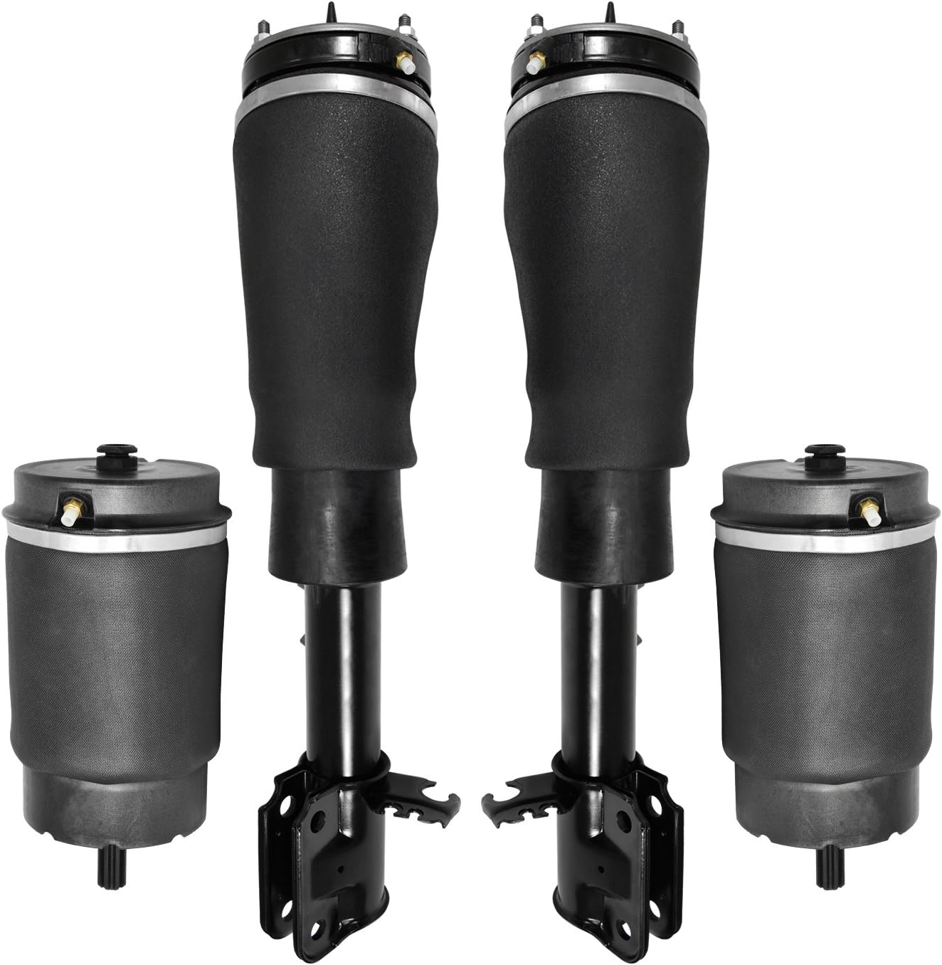 Elite 4-17-174001-15-572000 Front and Rear 4 Wheel Reman Air Spring and Air Strut Assembly Kit