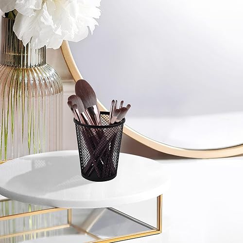 Miniatura 4 de Portalápices de escritorio, soporte de malla de alambre para organizador de escritorio y accesorios de escritorio de oficina (paquete de 3)