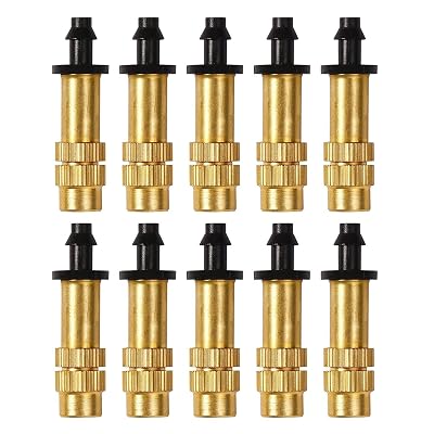 Serplex® Adjustable Water Spray Nozzle Copper 4/7mm Nozzle Water Spray Drip Irrigation Mist Sprayer Micro Sprinkler for 