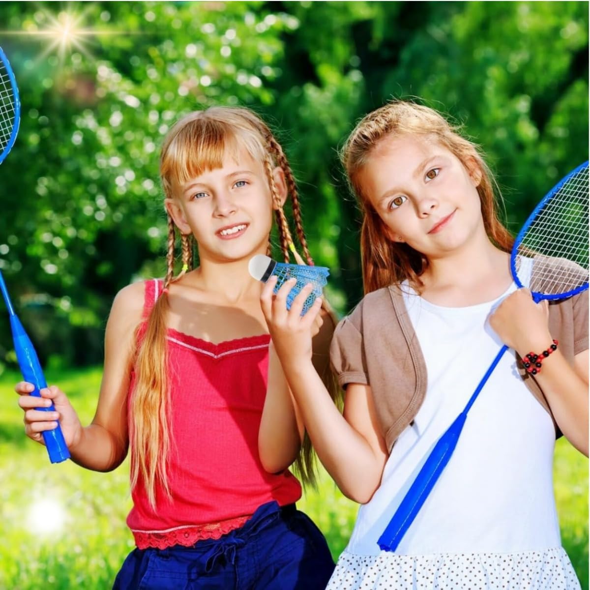Volantes de Bádminton de plástico 12 piezas,Plumillas para Interior y Exterior - Ideal para Entrenamiento Competición y Juego Familiar,Alta Estabilidad y Durabilidad — view 2