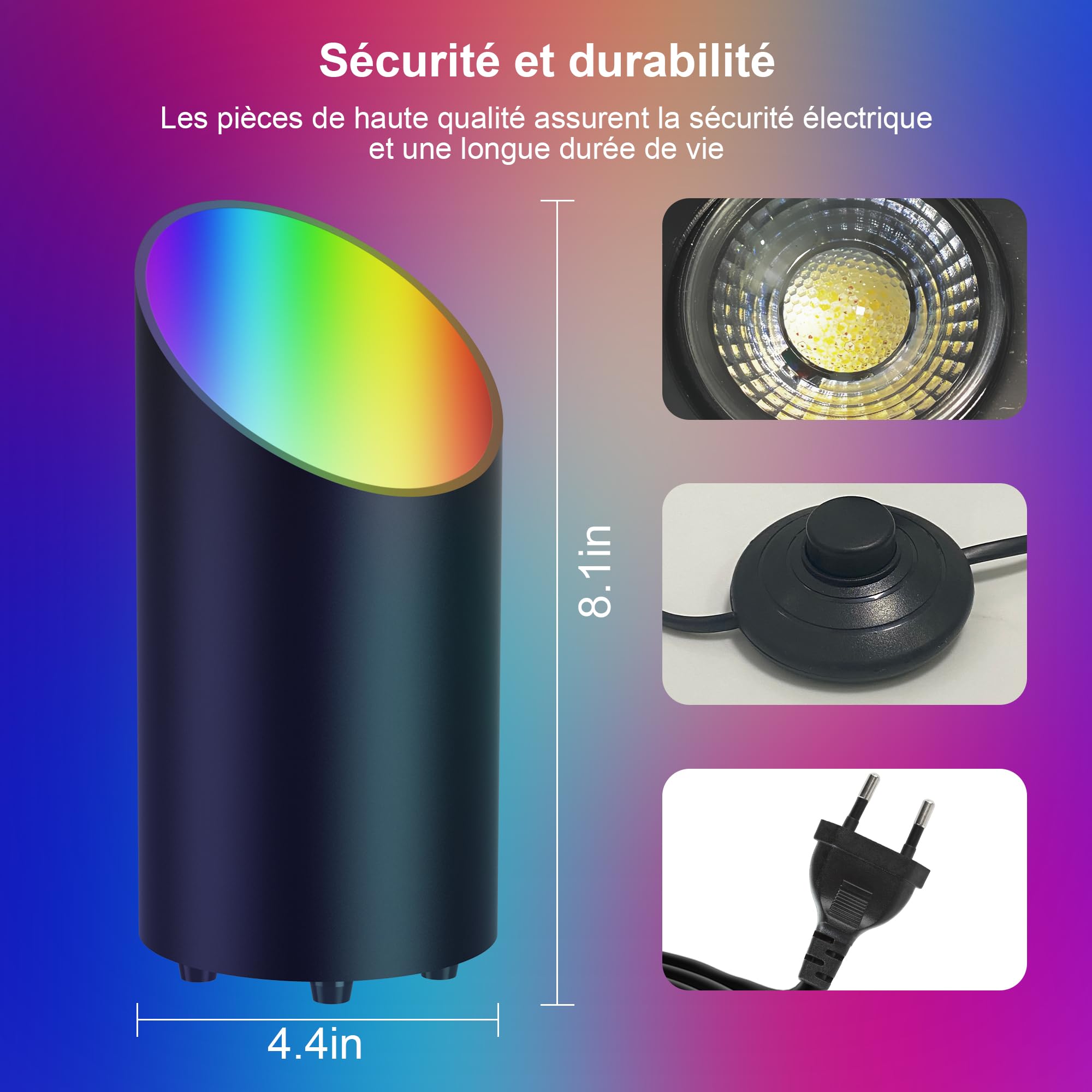 Smart LED Uplight Spot Bodenstrahler – RGBW 16M Farben