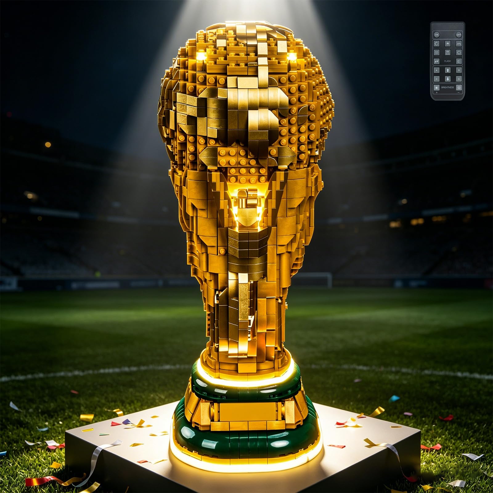 Remote Control Led Light Set Compatible with Lego 43020 FIFA World Cup Official Trophy (No Model), Decoration Lighting Set Compatible with Lego FIFA World Cup Official Trophy Building Blocks โ image 1