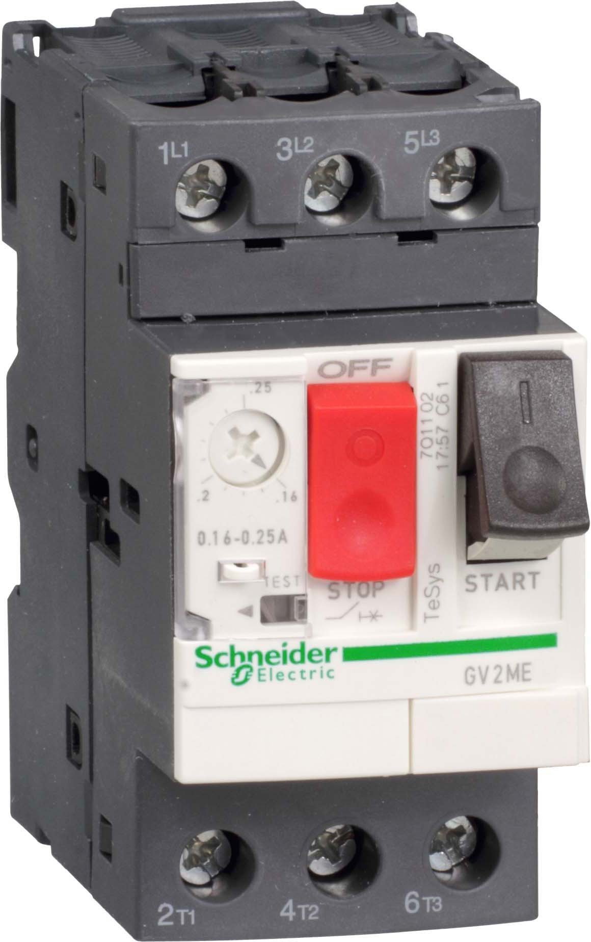 Schneider GV2ME14TQ Motor Circuit Breaker 3P 6-10A Push Button 