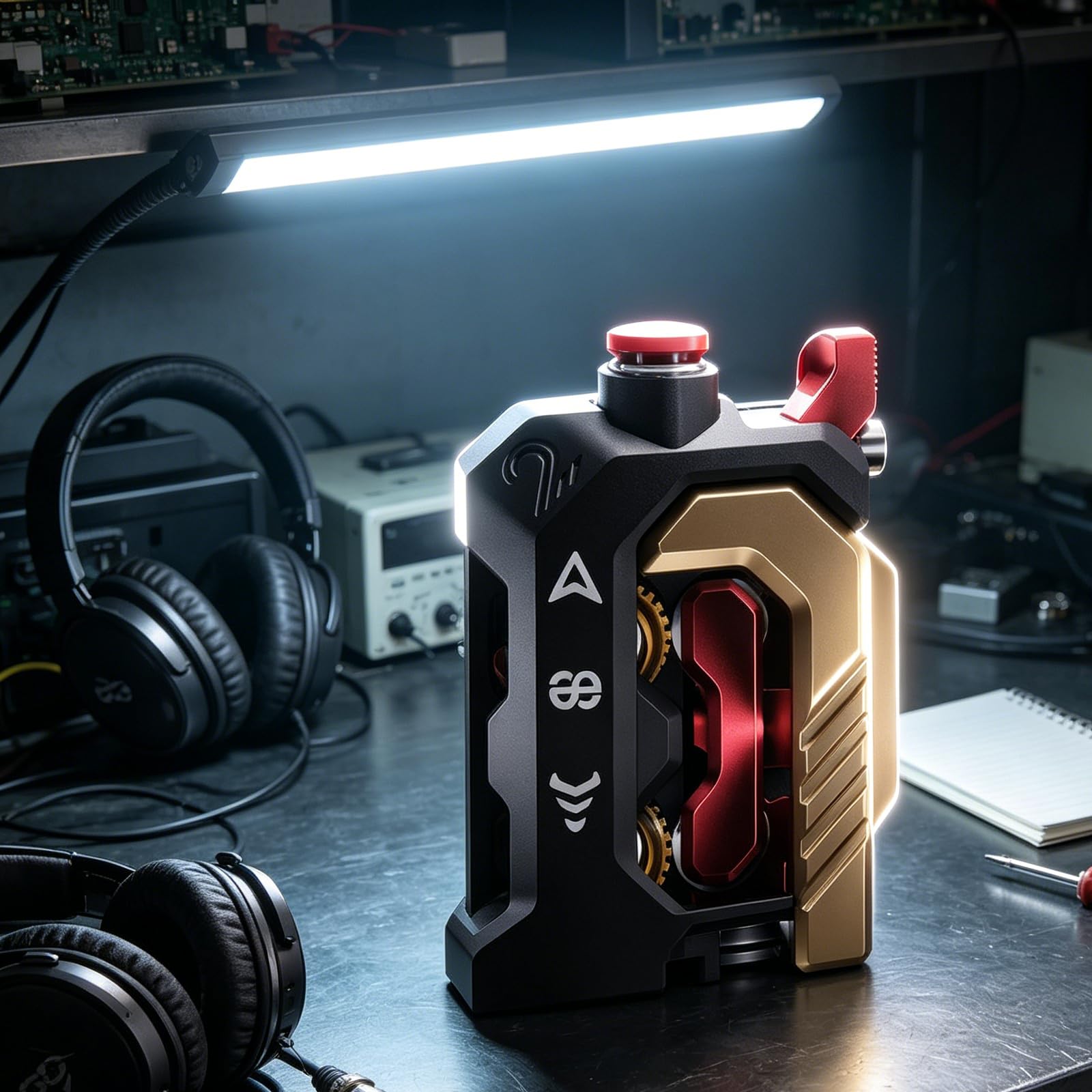Modulo estrusore per riparazione stampante 3D con alloggiamento per trasmissione a ingranaggi e corpo chiuso, hardware di ricambio dedicato per attività di manutenzione e manutenzione