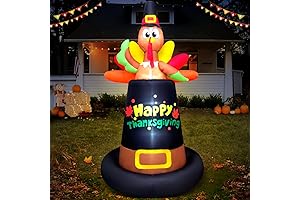 8FT Inflatable Thanksgiving Pilgrim Turkey