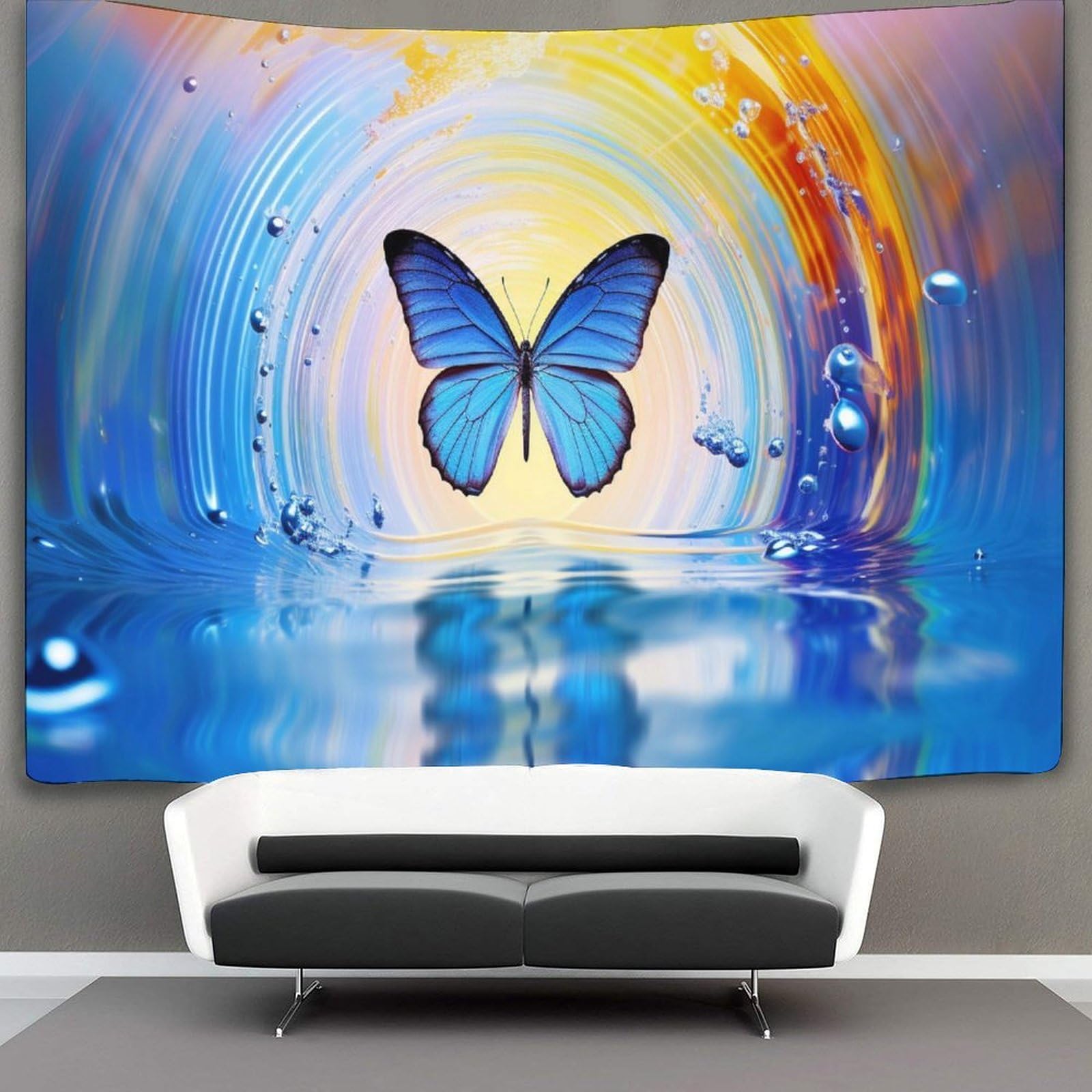 kaiyun Butterfly Tapestry Tapestries 3D Wall Hanging Home Decorations for Room 70cmx100cm