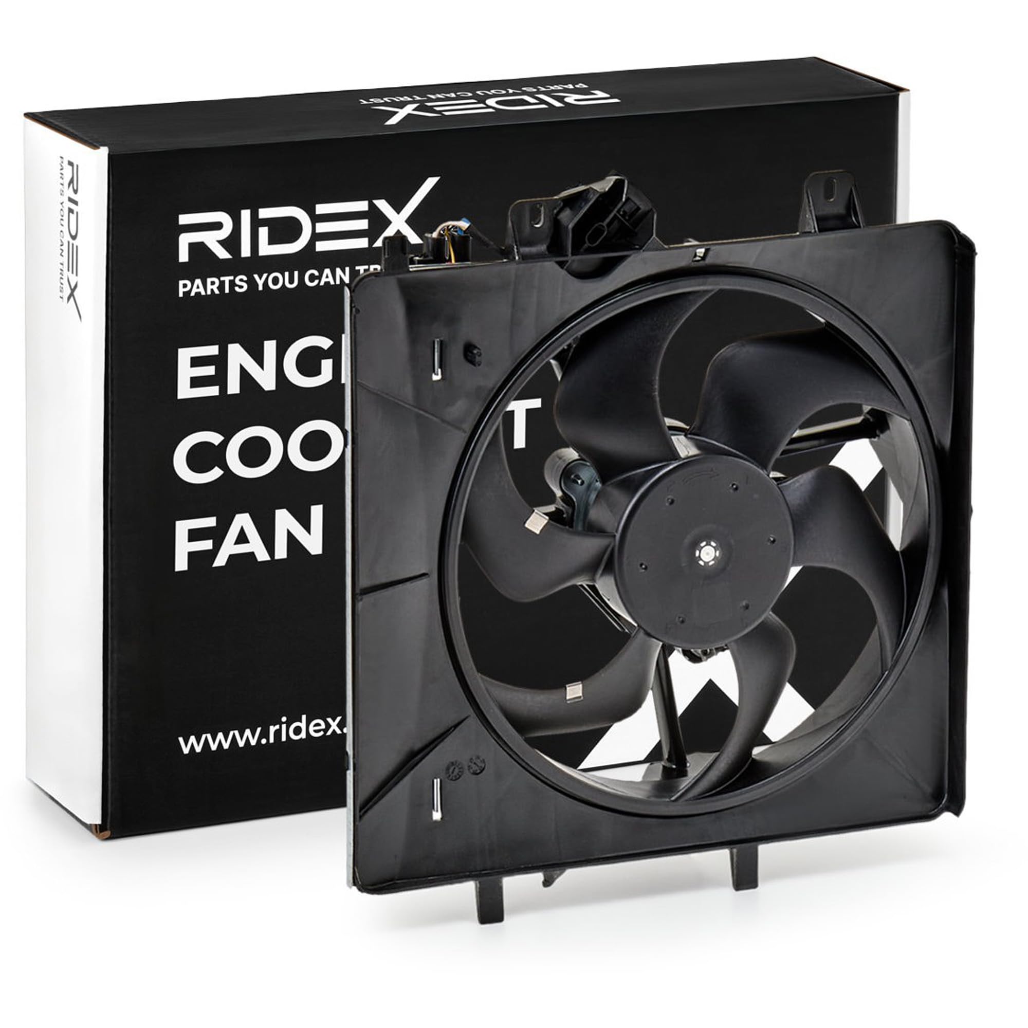 RIDEX 508R0094 Ventola radiatore con telaio ventola radiatore (telaio) Compatibilità con CITROËN C3 I Hatchback FC, FN