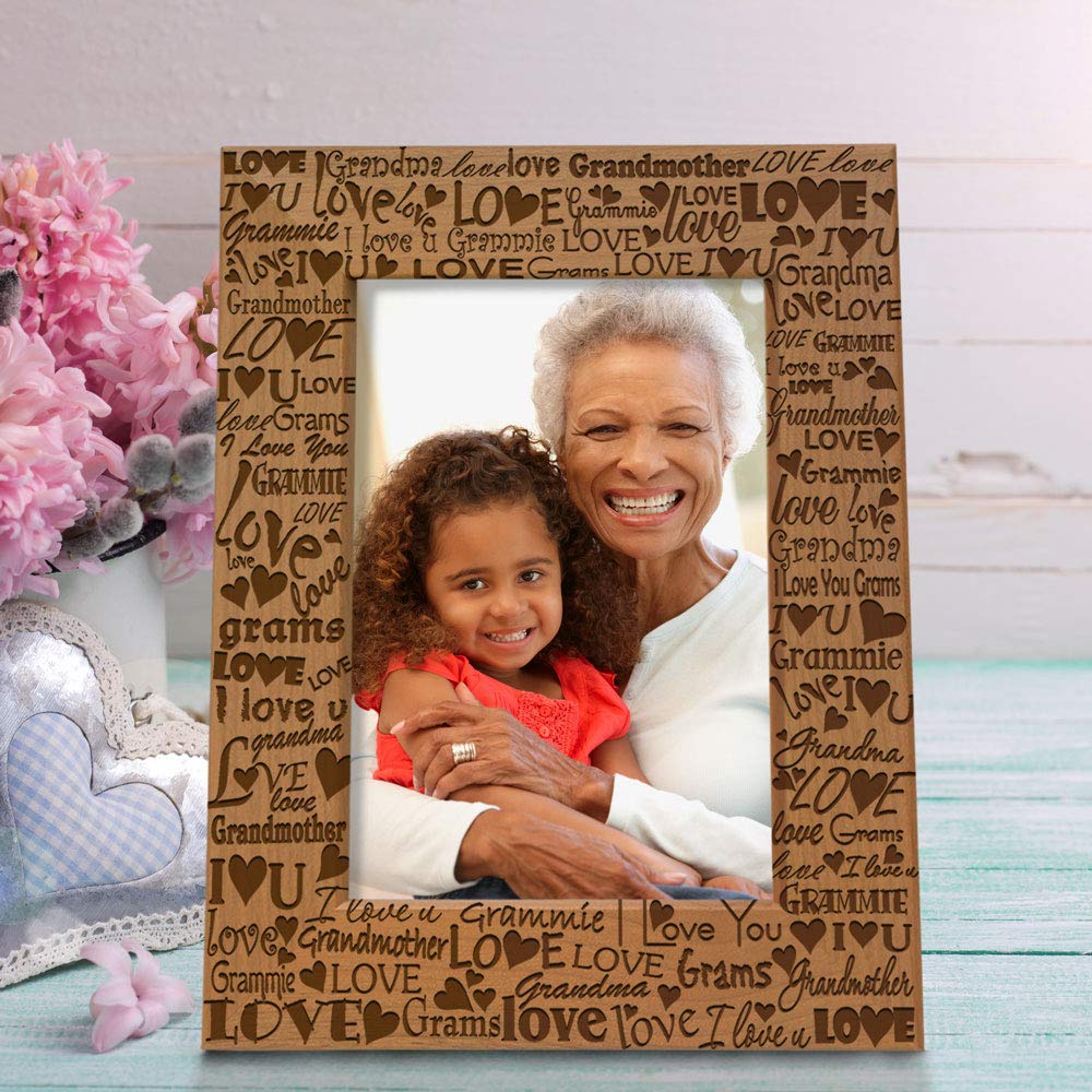 Buecasa Cornice portafoto incisa con scritta Friends Are the Family We Chocoles da 10 x 15 cm