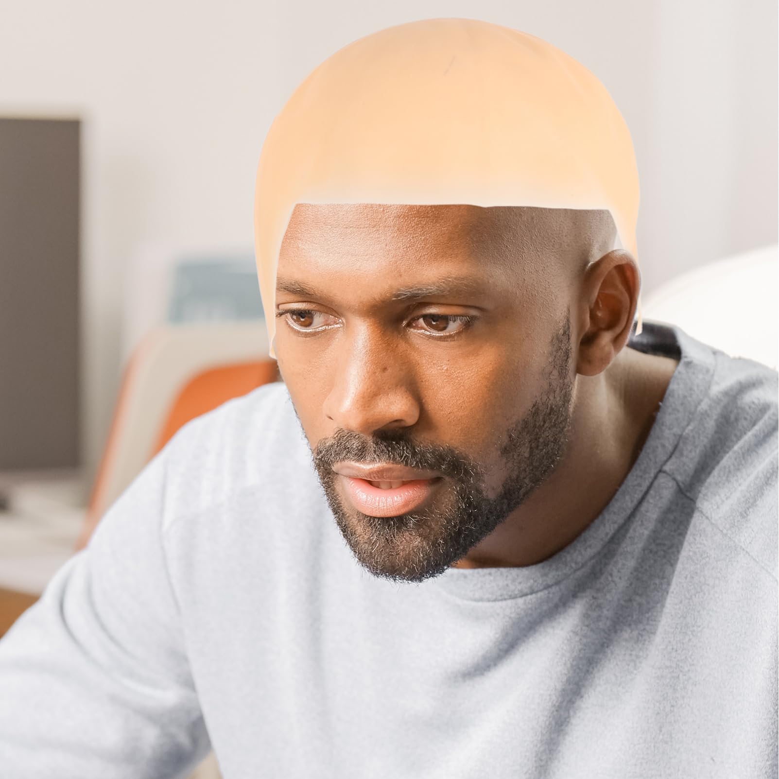 TOVINANNA Bald Cap Wig for Adults One Size Fits All Latex Head Cover for Makeup Costumes