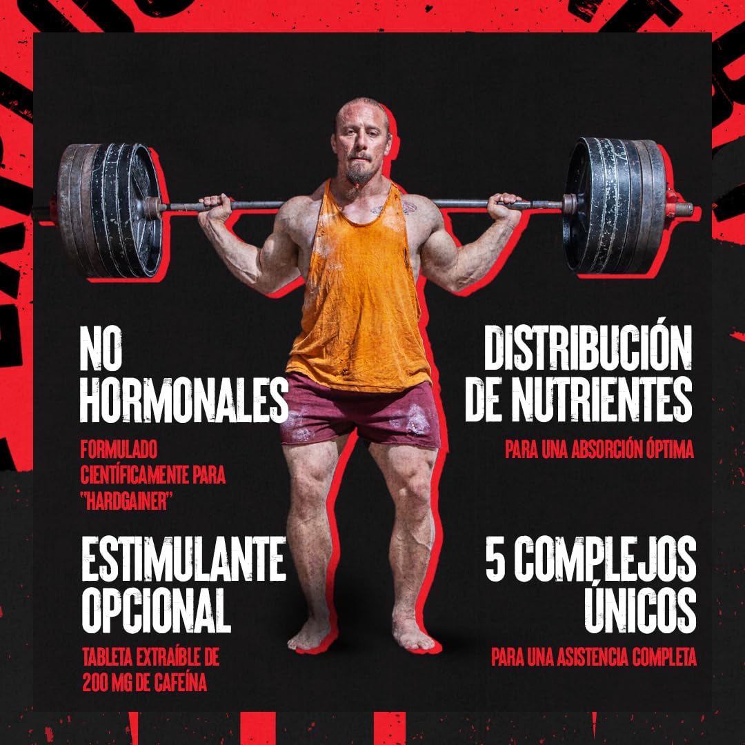 ANIMAL M-Stak – todo-en-uno-fórmula para Hardgainers - suplemento no hormonal para favorecer el desarrollo muscular - con aminoácidos, jengibre y cafeína - 21 envases