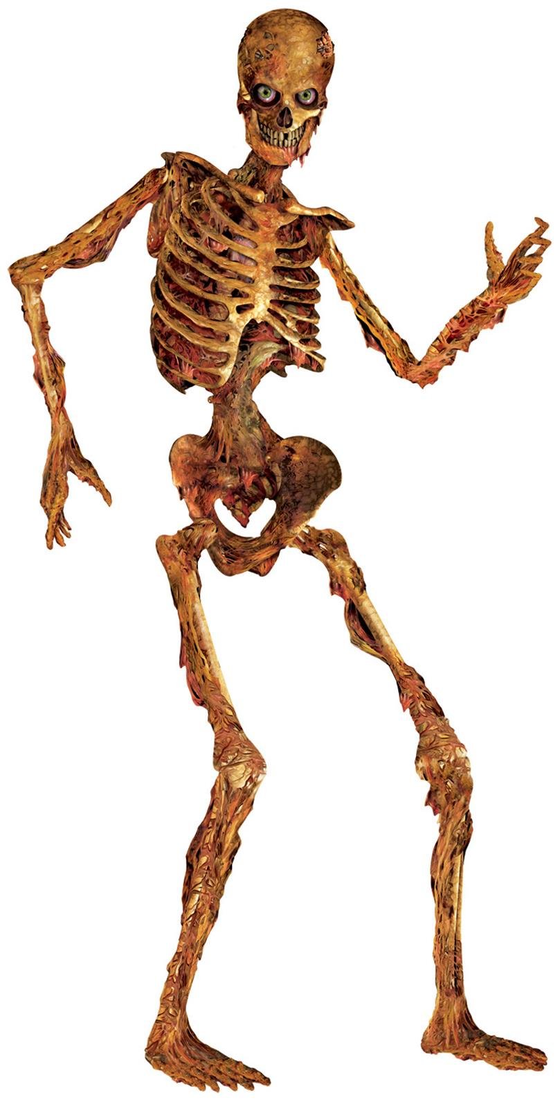 Beistle Jointed Skeleton Figurine for Party 6 Feet Paper Cutout