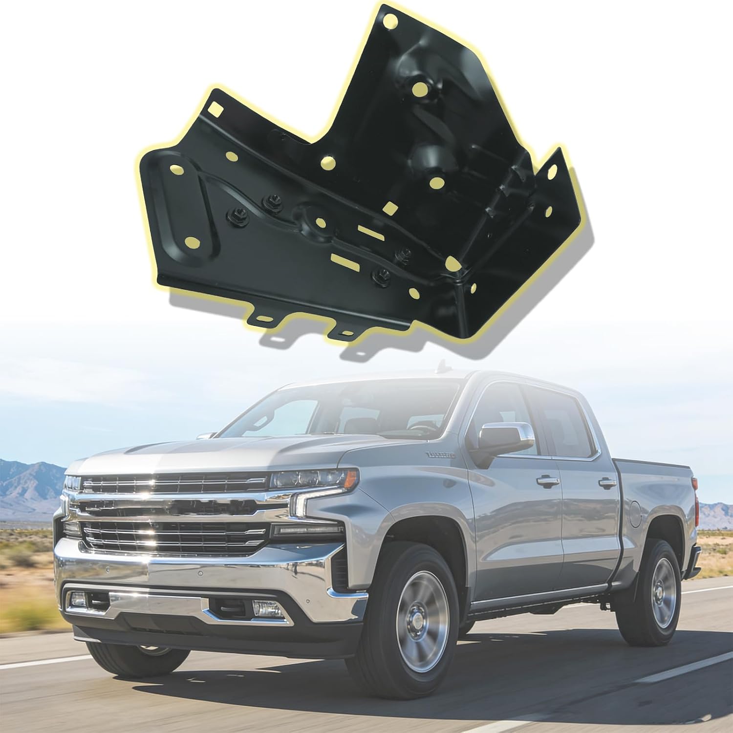 Front Wheelhouse Panel Lower Bracket Fit for Silverado 1500 2019-2022 Replacement for 84455535