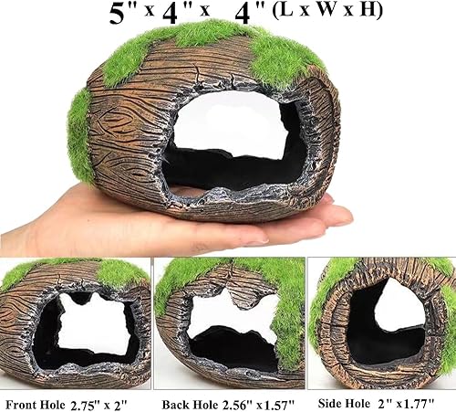 Miniatura 2 de Betta - Accesorios decorativos para pecera, escondite de acuario de cueva de peces pequeño, adorno de pecera de 5 pulgadas