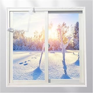 Window Insulating Film Insulation Film For Transparent Windows In Winter,Cold Protection Sealed Soundproof Partition Curtain Heavy-duty Waterproof Tarpaulin Customizable (Color : Clear,Size