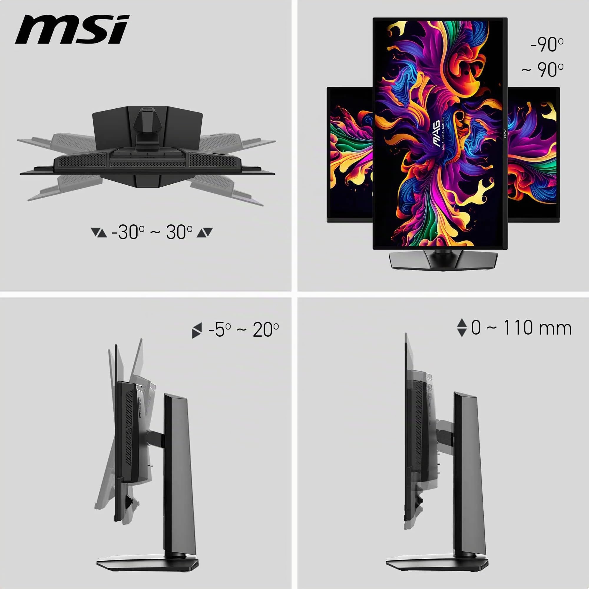 MSI MAG 274QP QD-OLED X24 Écran Gaming 26.5” WQHD