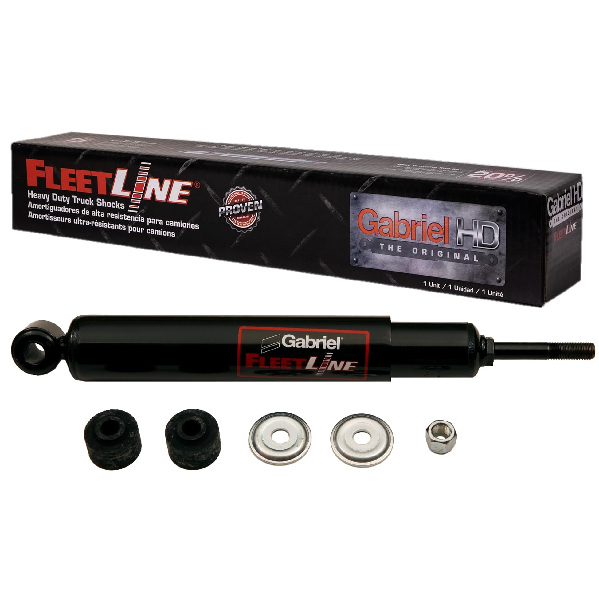 Gabriel 83109 Fleetline Heavy Duty Rear Shock Absorbers for Ford A9513, A9522, AT9513, AT9522; Sterling Truck A9500, A9513, L9500, L9501, L9511, L9513, L9522, A9522; Mc Neilus Truck &amp; Man (1 Pack)