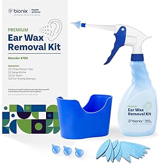 Ear Wax Removal Kit, Helps Remove Wax Buildup, For Safe Earwax Removal, Comfortable, Convenient & Easy-To-Use, Ideal for Healthcare Consumers, Flexible (17 Piece Kit)