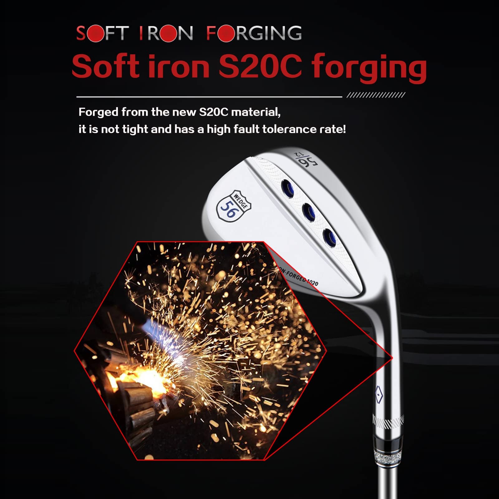 Amazon.co.jp: ゴルフクラブ、52°、56°、60°度ゴルフウェッジ